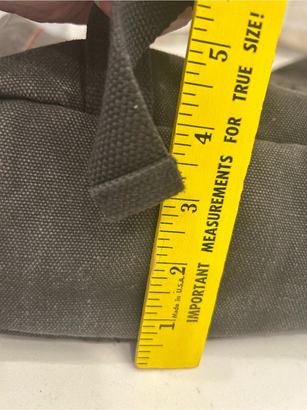 Canvas Laptop Messenger Bag for Men in Dark Gray